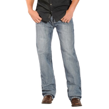 53%OFF メンズカジュアルジーンズ ロックンロールカウボーイダブルバレルジーンズ - （男性用）リラックスフィット、ストレートレッグ Rock and Roll Cowboy Double Barrel Jeans - Relaxed Fit Straight Leg (For Men)